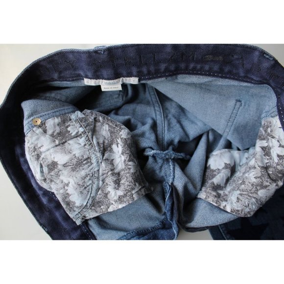 Stella McCartney Blue Velvet Stars Skinny Jean Size 25 - Picture 11 of 11